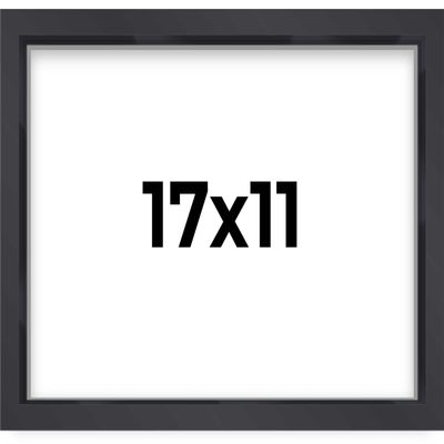 11x17 Shadow Box Frame Contemporary Black | 3/4" Depth of Usable Space| Interior Size 11x17 or 17x11 Inches| UV Resistant Acrylic, Acid-Free Backing, Wall Hangers | Made in USA