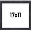 11x17 Shadow Box Frame Contemporary Black | 3/4" Depth of Usable Space| Interior Size 11x17 or 17x11 Inches| UV Resistant Acrylic, Acid-Free Backing, Wall Hangers | Made in USA view 1