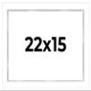 22x15 Shadow Box White Display Frame 1 Inch Deep | 1.5 Inch Wide Moulding | Includes Shatter Resistant Acrylic Plexiglass, Acid-Free Backing and Hanging Hardware view 1