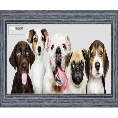 Poster Palooza 10x4 Rustic Complete Wood Picture Frame with UV Acrylic Plexiglass, Foam Board Backing & Hardware Included - 10x4 Inch Frame