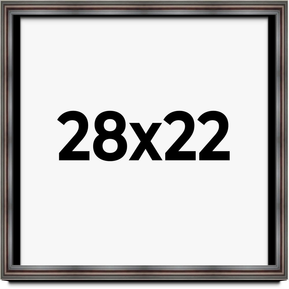 28x22 Shadow Box Brown Old World Walnut Burl Display Frame | 2.5 Inches Deep | 1.25 Inch Moulding Width | Includes Shatter Resistant Acrylic Plexiglass, Backing and Hanging Hardware