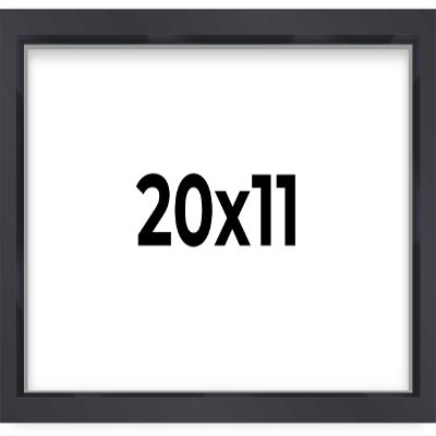 11x20 Shadow Box Frame Contemporary Black | 3/4" Depth of Usable Space| Interior Size 11x20 or 20x11 Inches| UV Resistant Acrylic, Acid-Free Backing, Wall Hangers | Made in USA