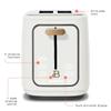 Beautiful 2 Slice Touchscreen Toaster, White Icing view 3