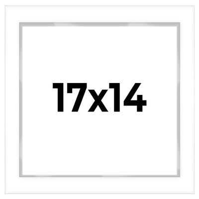 17x14 Shadow Box White Display Frame 1 Inch Deep | 1.5 Inch Wide Moulding | Includes Shatter Resistant Acrylic Plexiglass, Acid-Free Backing and Hanging Hardware