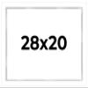 28x20 Shadow Box White Display Frame 1 Inch Deep | 1.5 Inch Wide Moulding | Includes Shatter Resistant Acrylic Plexiglass, Acid-Free Backing and Hanging Hardware view 1