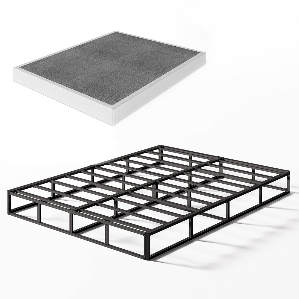 THEOCORATE Box Spring King Size5 Inch Low Profile Metal BoxSpring for King Bed, Heavy Duty Structure, Mattress Foundation, Noise Free, Non-Slip, Easy Assembly