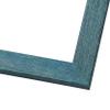 Poster Palooza 24x12 Frame Blue Teal Distressed Solid Wood Picture Frame | 1.25 Inch Moulding Width | Includes UV Acrylic Plexiglass, Foam Board Backing & Hanging Hardware Included view 2