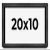 10x20 Shadow Box Frame Charcoal Black | 1" Depth of Usable Space| Vertical or Horizontal Display | Interior Size 10x20 or 20x10 Inches| UV Resistant Acrylic, Acid-Free Backing, Hangers | Made in USA view 1