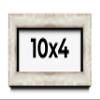 10x4 Shadow Box Brushed Rustic Silver Display Frame | 1.5 Inch Deep | 1.25 Moulding Width | Includes Shatter Resistant Acrylic Plexiglass, Backing, and Hanging Hardware view 1