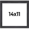 11x14 Shadow Box Frame Contemporary Black | 3/4" Depth of Usable Space| Interior Size 11x14 or 14x11 Inches| UV Resistant Acrylic, Acid-Free Backing, Wall Hangers | Made in USA view 1