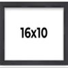 10x16 Shadow Box Frame Contemporary Black | 3/4" Depth of Usable Space| Interior Size 10x16 or 16x10 Inches| UV Resistant Acrylic, Acid-Free Backing, Wall Hangers | Made in USA view 1
