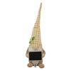 16" Yellow Gingham Plaid Springtime Gnome with Chalkboard view 1