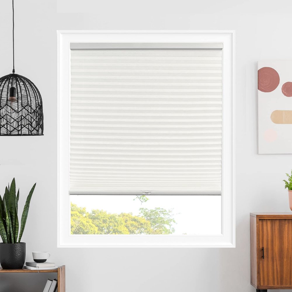 CHICOLOGY Cellular Shades, Window Blinds Cordless, Blinds for Windows, Window Shades for Home, Window Coverings, Cellular Blinds, Door Blinds, Light Filtering Montana Pearl, 42.25" W X 64" H