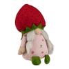 9.5" Green and Red Girl Springtime Strawberry Gnome view 3
