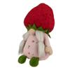 9.5" Green and Red Girl Springtime Strawberry Gnome view 4