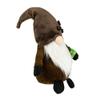 14.5" Brown Coffee Bean Gnome with Coffee Cup view 4