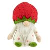 9.5" Green and Red Boy Springtime Strawberry Gnome view 1