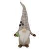 14" Beige Plaid Coffee Bean Gnome with Coffee Cup view 1