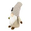 14" Beige Plaid Coffee Bean Gnome with Coffee Cup view 4