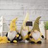 10" Bumblebee Daisy Springtime Gnome with Honey Dipper view 2