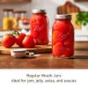 Ball Regular Mouth Quart (32 oz) Mason Jars with Lids and Bands view 3