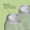 Ball Regular Mouth Quart (32 oz) Mason Jars with Lids and Bands view 4