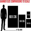 Damdekoli Weak Things Break Banner - Home Gym Decor - Large Quotes Wall Art - Garage Basement - Sports Inspiration - Motivational Fitness (24 x 36 Inches) view 2