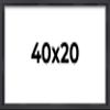 20x40 Shadow Box Frame Contemporary Black | 3/4" Depth of Usable Space| Interior Size 20x40 or 40x20 Inches| UV Resistant Acrylic, Acid-Free Backing, Wall Hangers | Made in USA view 1