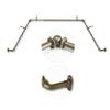 5/8 inch Blackout Bay Curtain Rod 20"-36", 38"-72" - Antique Brass view 1