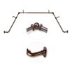 5/8 inch Blackout Bay Curtain Rod 20"-36", 38"-72" - Cocoa view 1