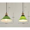 Machine American Retro Nostalgic Industrial Style Restaurant Creative Bar Coffee Shop Green Glass Art Coffee Chandelier (Size : 19CM) view 4