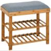 be current Entryway Bench with Storage, Storage Chests, Shoe Bench, Padded Shelf, Rack,Upholstered End of Bed Shelf for Bedroom,Foyer Accent Living Room Natural view 3