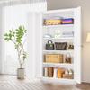 INTERGREAT White Metal Storage Cabinet Doors, 72" Locking Steel Storage Cabinet with Shelves, Tall Metal Cabinet Lockable Steel Cabinets for Home Office view 2