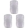 SOLUSTRE 3pcs Backpack Cover Rainproof Rucksack Protector for Outdoor Camping Hiking Ultra-Lightweight Seamless Design Silver Color view 2