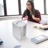 Smartphon Clear Cell Phone Locker Box: Mobile Phone Jail 8- Slots Cell Phones Prison Safe Smartphone Holder case for Classroom Home Table Office Kids Storage Box view 3