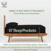 LuckShree King Giza Sheet Set- 100% Organically Grown Giza Egyptian Cotton, 4-Piece 15-inch Deep Pockets Ultra Soft Sheets - Black view 3