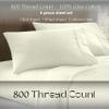 LuckShree King Giza Sheet Set- 100% Organically Grown Giza Egyptian Cotton, 4-Piece 15-inch Deep Pockets Ultra Soft Sheets - Striped Ivory view 2