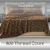 LuckShree King Giza Sheet Set- 100% Organically Grown Giza Egyptian Cotton, 4-Piece 15-inch Deep Pockets Ultra Soft Sheets - Leopard Print view 2