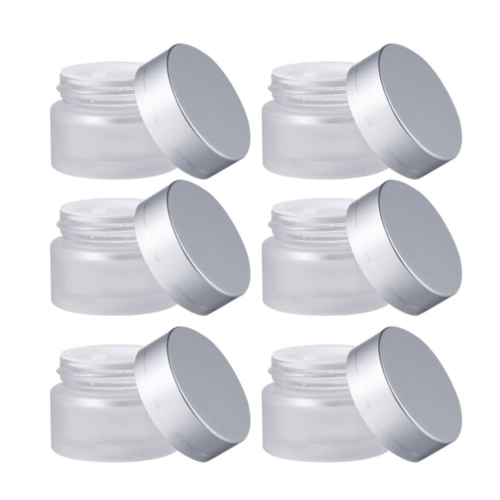 10pcs Bottled Facial Cream Bottles Glass Cream Dispenser Cosmetic Containers Practical Bottle Empty Boxes Cosmetic Empty Jars Glass Boxes Facial Jars