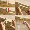 Adjustable Wine Glass Rack Under Cabinet, 2 Row Wine Glass Holder Stemware Rack Hanger, Under Shelf Stemware Storage Rack For Cupboard Kitchen Bar, Can Hang 4-6 Cups (25*22.5*5cm) ( Color : Gold ) view 4