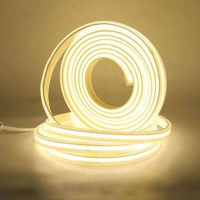 XUNATA COB LED Strip,AC 110V 288LEDs/M Super Bright Natural White 4500K COB Rope Light,Flexible Outdoor Waterproof IP65 FOB Tape Strip Light with US Plug for Party Stage Living Room Decor(18m/59ft)