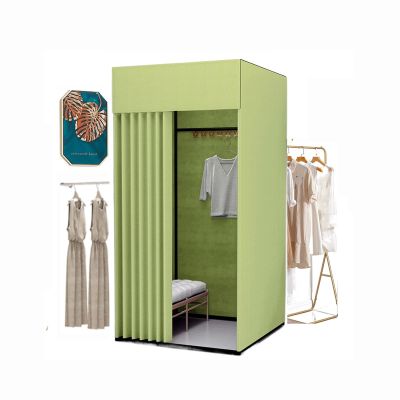 YXYECEIPENO Dressing Room Clothing Store Fitting Room Changing Room Divider Includes Shade, Rail and Hook for Office Privacy Partition Curtain Theater Tailor Shop (Color : D, Size : 100x100x200cm)
