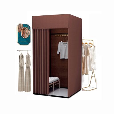 YXYECEIPENO Dressing Room Clothing Store Fitting Room Changing Room Divider Includes Shade, Rail and Hook for Office Privacy Partition Curtain Theater Tailor Shop (Color : J, Size : 80x80x200cm)