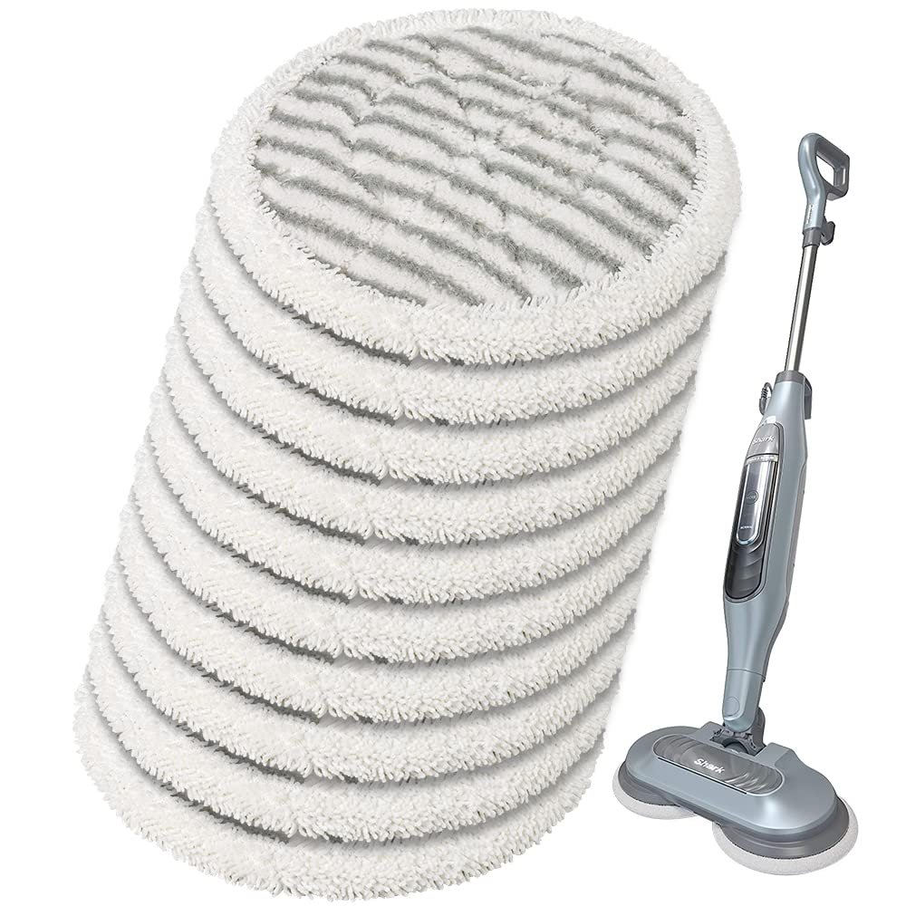 Replacement Steam Mop Pads for Shark Steam Mop Pads Compatible with Shark S7000AMZ S7000 S7001 S7001TGT S7000 Series Steam & Scrub All-in-One Hard Floor Steam Mop (10-PACK)