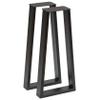 RUSTY DESIGN Console Table Legs, Trapezoid Shape, 1 Pair view 1