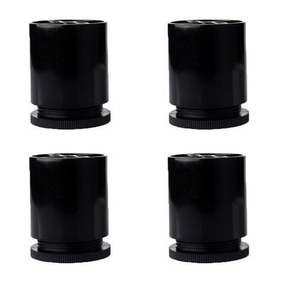 LUOFDCLDDD Furniture Legs4PcsAdjustable Table Legsniture Feet Abs Plastic Replacementniture Risers Legs Couch Legs Sofa Desk Cabinets Risers Bed Support Feet/Black