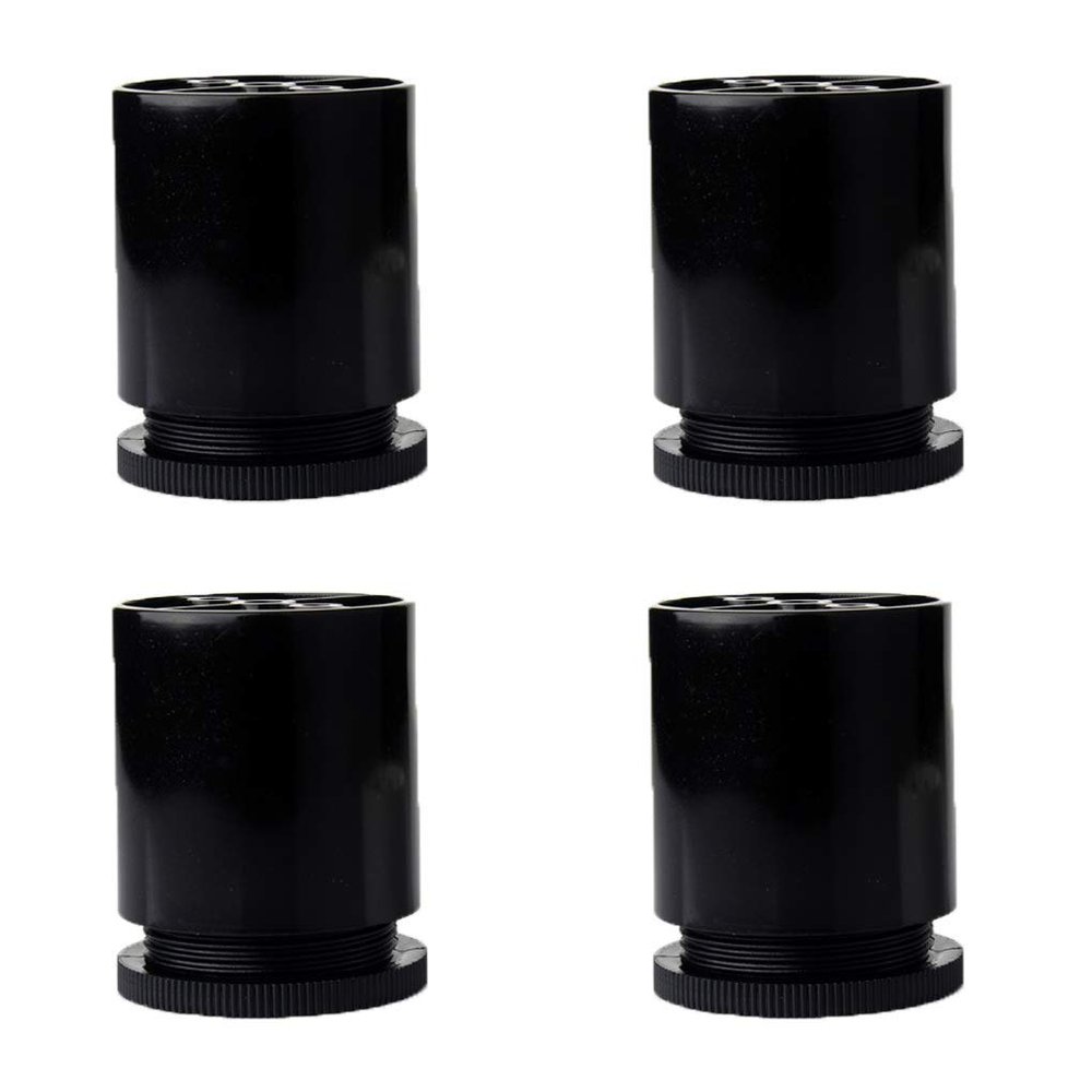 LUOFDCLDDD Furniture Legs4PcsAdjustable Table Legsniture Feet Abs Plastic Replacementniture Risers Legs Couch Legs Sofa Desk Cabinets Risers Bed Support Feet/Black
