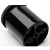 LUOFDCLDDD Furniture Legs4PcsAdjustable Table Legsniture Feet Abs Plastic Replacementniture Risers Legs Couch Legs Sofa Desk Cabinets Risers Bed Support Feet/Black view 3