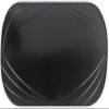 Deluxe Vinyl Placemat Set of 6 Decoration Colors Non-Slip Wipeable 12 by 18 inch (Black) view 2