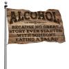 Office Decor Because No Great Story Ever Started with Someone Eating A Salad Flag Dorm Room Flags ( Size : 152X244CM ) view 1